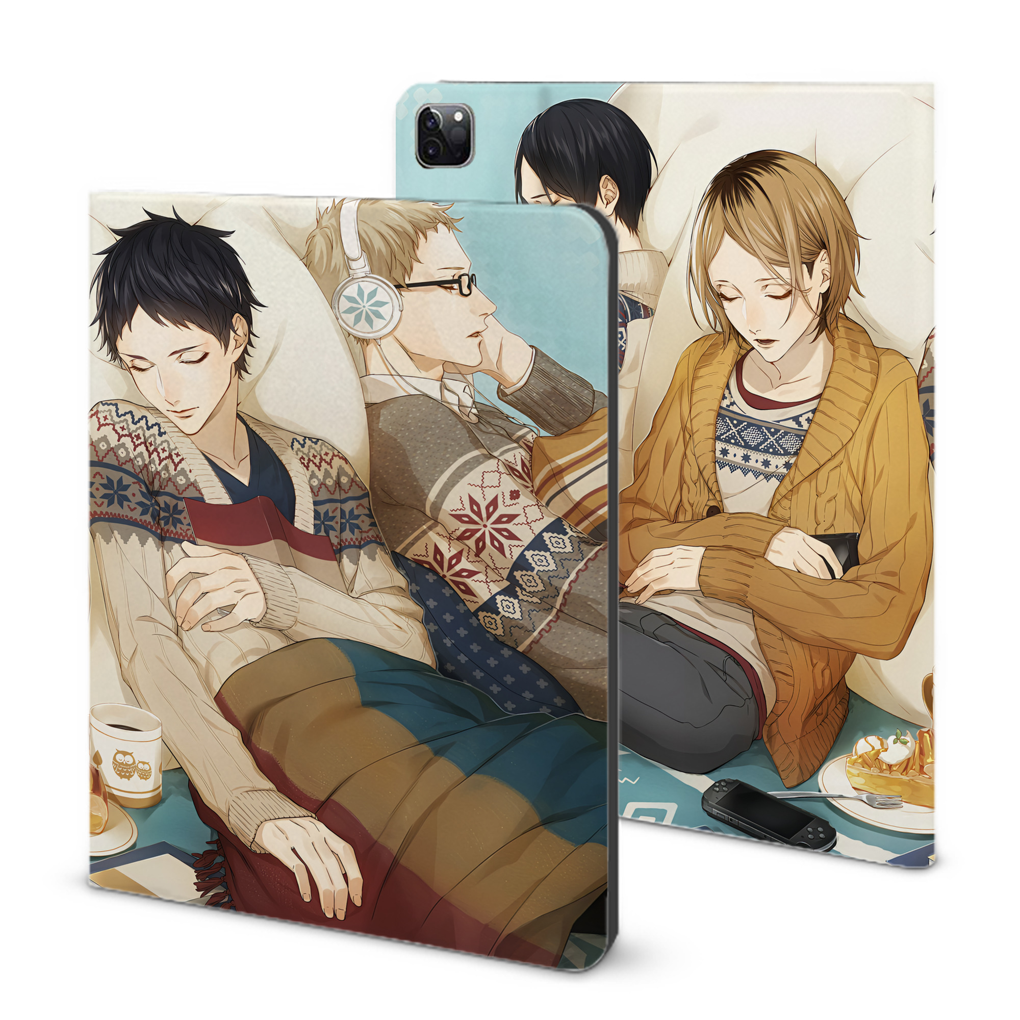 （画像用） ハイキュー!! Haikyu!! IPad ケース ブック型 PUレザー TPU 耐衝撃 軽量 薄型 ペン収納なし 全面保護 IPad 各モデル対応